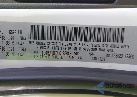 2020 Jeep Grand Cherokee Limited 4X4 из США, поврежденный, VIN 1C4RJFBG8LC172619